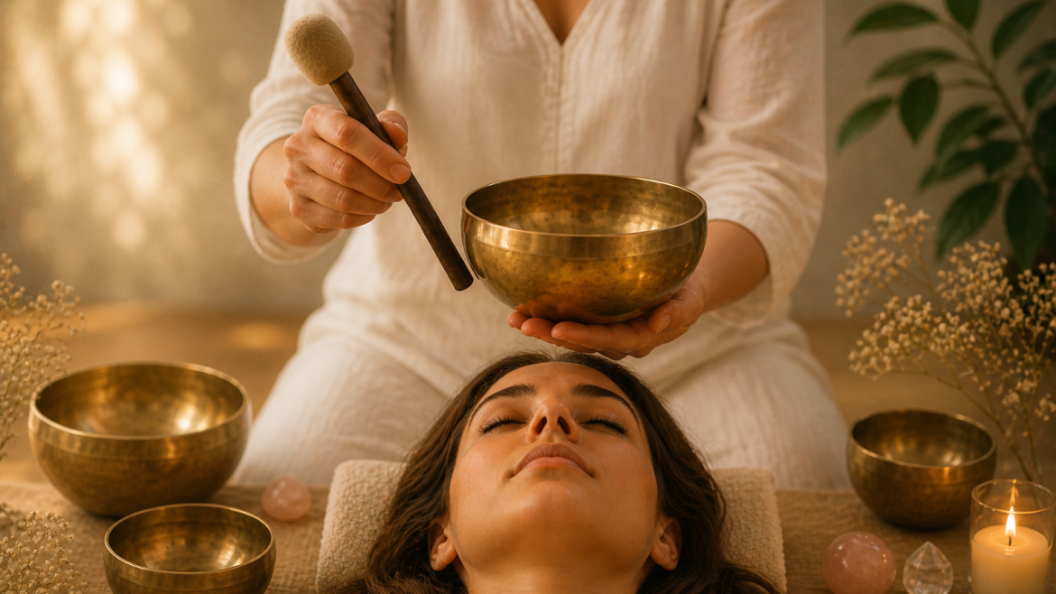 Massagem de som com Taças Tibetanas – A cura pelo som